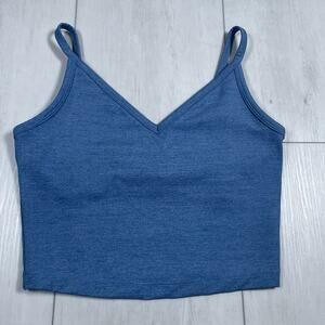 Travis Mathew Women's Small Morning Interval Moveknit Tank Blue Golf Cropped